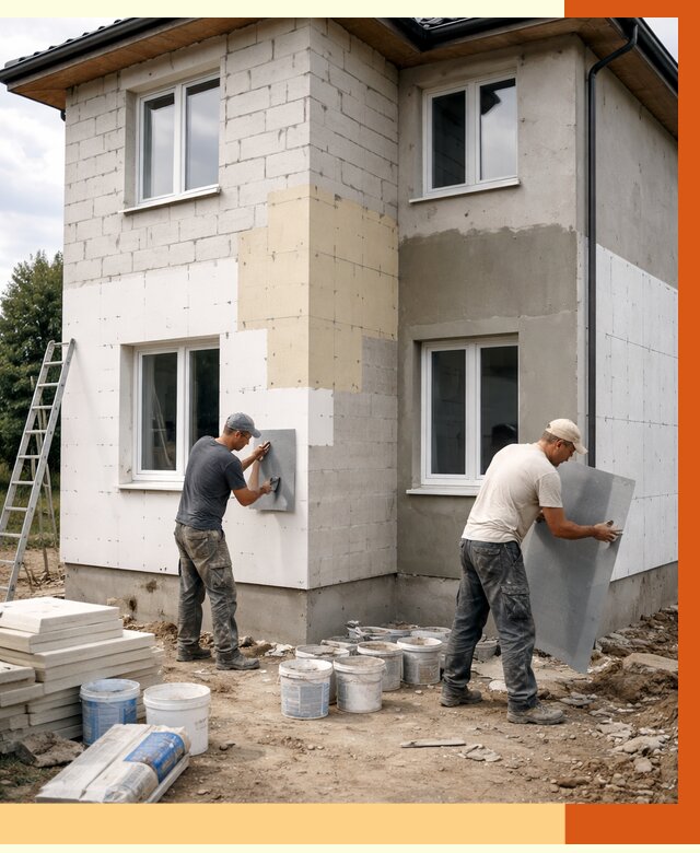 Утепление дома из газобетона в Темрюке от 4323 руб./м² — заказать у ТепломастерТмр